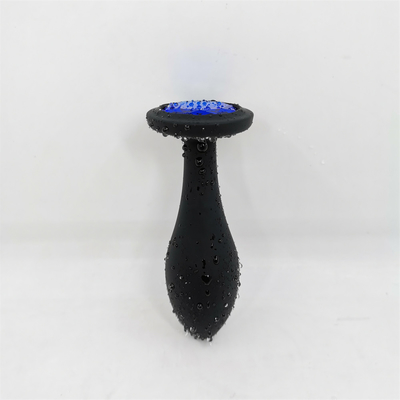 Drop Shipping ซิลิโคน Anal Sex ของเล่น Water Drop Design สีดำ Anal Massager Butt Plug Anal Plug Set