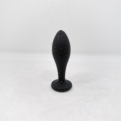 Drop Shipping ซิลิโคน Anal Sex ของเล่น Water Drop Design สีดำ Anal Massager Butt Plug Anal Plug Set