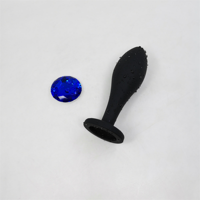 Drop Shipping ซิลิโคน Anal Sex ของเล่น Water Drop Design สีดำ Anal Massager Butt Plug Anal Plug Set