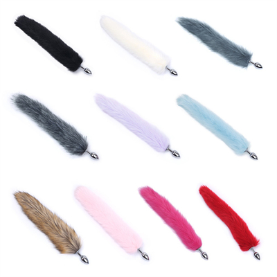 สไตล์ใหม่ Fox Tail Anal Plug ของเล่น, Anal Butt Plug, Tail Anal Plug สําหรับผู้หญิง Fancy Cat Kitty Costume Ear Party Hair Head