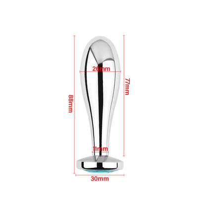 สีดําฮ็อตเมทัล Anal Plug สําหรับผู้หญิง Butt และสมอง ของเล่นเพศ