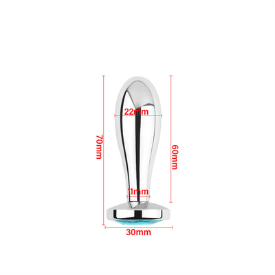 สีดําฮ็อตเมทัล Anal Plug สําหรับผู้หญิง Butt และสมอง ของเล่นเพศ