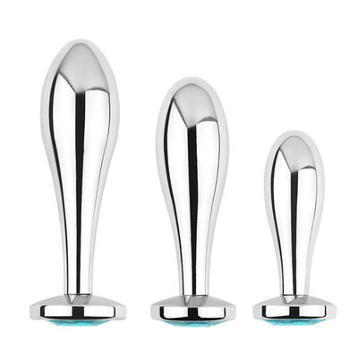 สีดําฮ็อตเมทัล Anal Plug สําหรับผู้หญิง Butt และสมอง ของเล่นเพศ