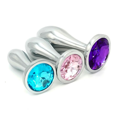 สีดําฮ็อตเมทัล Anal Plug สําหรับผู้หญิง Butt และสมอง ของเล่นเพศ