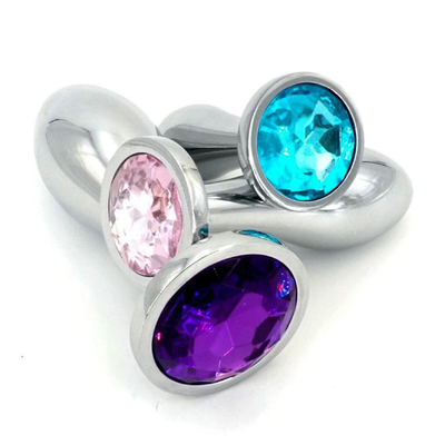 สีดําฮ็อตเมทัล Anal Plug สําหรับผู้หญิง Butt และสมอง ของเล่นเพศ