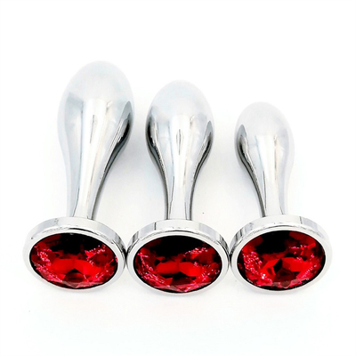 สีดําฮ็อตเมทัล Anal Plug สําหรับผู้หญิง Butt และสมอง ของเล่นเพศ