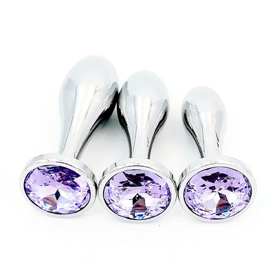 สีดําฮ็อตเมทัล Anal Plug สําหรับผู้หญิง Butt และสมอง ของเล่นเพศ