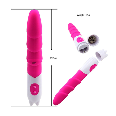 6 ความเร็ว สีซิลิโคน Vibrator เพศของเล่นกับแบตเตอรี่พลังงานพลังงาน Dildo Vibrator สําหรับผู้หญิง