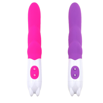 6 ความเร็ว สีซิลิโคน Vibrator เพศของเล่นกับแบตเตอรี่พลังงานพลังงาน Dildo Vibrator สําหรับผู้หญิง