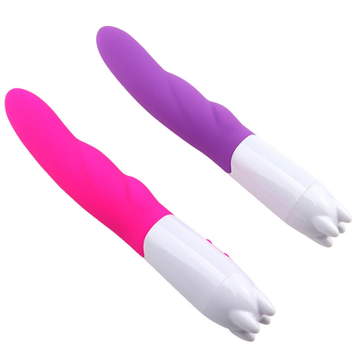 6 ความเร็ว สีซิลิโคน Vibrator เพศของเล่นกับแบตเตอรี่พลังงานพลังงาน Dildo Vibrator สําหรับผู้หญิง
