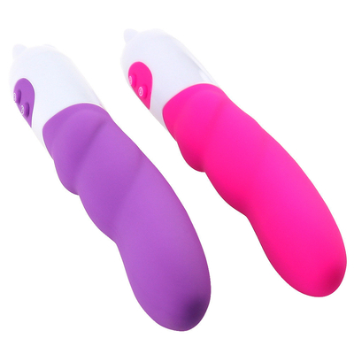 6 ความเร็ว สีซิลิโคน Vibrator เพศของเล่นกับแบตเตอรี่พลังงานพลังงาน Dildo Vibrator สําหรับผู้หญิง