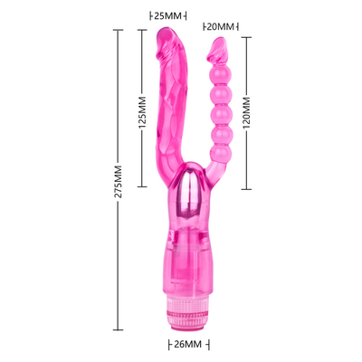 สัตว์เล่นเซ็กส์ หญิง Vibrator G-spot Massager Double Vibrator สําหรับผู้หญิง