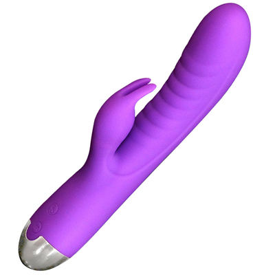 เครื่องนวดกระเพาะเพศ G-Spot USB สามารถชาร์จได้ เครื่องนวดกระเพาะเพศกระต่าย Vibrators สําหรับผู้หญิง