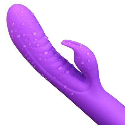 เครื่องนวดกระเพาะเพศ G-Spot USB สามารถชาร์จได้ เครื่องนวดกระเพาะเพศกระต่าย Vibrators สําหรับผู้หญิง