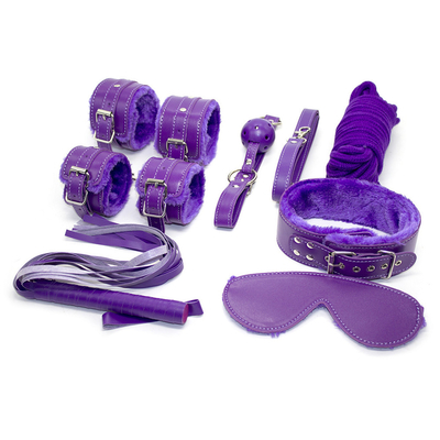 ผูกพัน PU ผ้าหนัง Fetish Kit ผูกพันทาสของเล่นเพศผูกพันสําหรับคู่