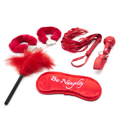 5pcs/set SM Products Bondage PU Leather Fetish Kit ขังขังทาสของเล่นเพศ