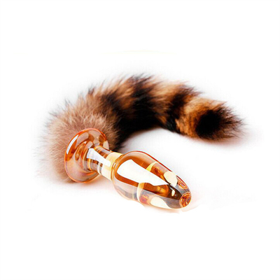 ของเล่นเซ็กส์ ของแท้ หนัง Fox หางขน กล๊าส ปล็อกมุมสําหรับผู้หญิง Cosplay