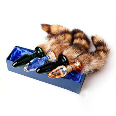 ของเล่นเซ็กส์ ของแท้ หนัง Fox หางขน กล๊าส ปล็อกมุมสําหรับผู้หญิง Cosplay
