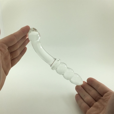 กระจก Dildo เพนิส คริสตัลอานาลขนบ Butt Plug กระจก Dildo สําหรับผู้หญิง