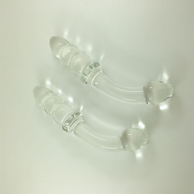 กระจก Dildo เพนิส คริสตัลอานาลขนบ Butt Plug กระจก Dildo สําหรับผู้หญิง