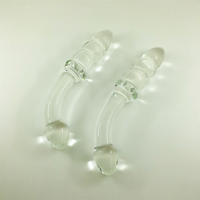 กระจก Dildo เพนิส คริสตัลอานาลขนบ Butt Plug กระจก Dildo สําหรับผู้หญิง