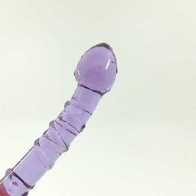 Double Heads Butt Plug Anal Plug Butt Glass Butt Plug ด้วยการออกแบบสกรูภายใน