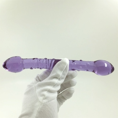 Double Heads Butt Plug Anal Plug Butt Glass Butt Plug ด้วยการออกแบบสกรูภายใน
