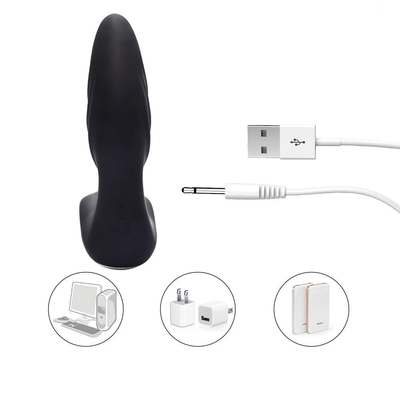 เครื่องนวดต่อมลูกต่อมลูกต่อมลูกแบบรีโมท คอนโทรล USB ชาร์จอเนลไวบราเตอร์ ของเล่นต่อมลูกสําหรับผู้ชาย