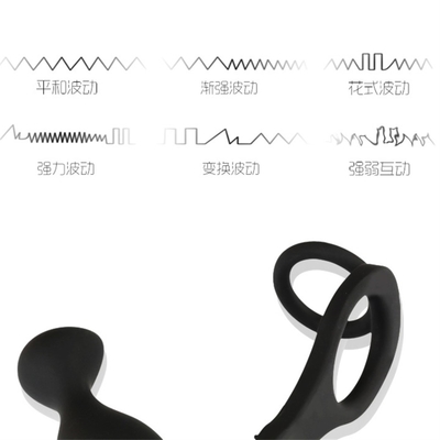 10 ความถี่ Double Penetration Anal Plug Dildo Butt Plug Vibrator สําหรับผู้ชาย เข็มขัดบนกระเพาะสมอง Plug ของเล่นเพศสําหรับผู้ใหญ่