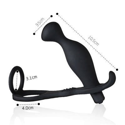 10 ความถี่ Double Penetration Anal Plug Dildo Butt Plug Vibrator สําหรับผู้ชาย เข็มขัดบนกระเพาะสมอง Plug ของเล่นเพศสําหรับผู้ใหญ่