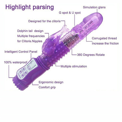 36 ความเร็วกระต่าย Vibrator Dildo Vibrator สําหรับผู้หญิง