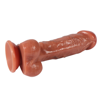 ถ้วยดูดที่แข็งแกร่ง สัตย์จริง Dildo ชายเพศเทียม ของเล่นเพศสําหรับผู้หญิง