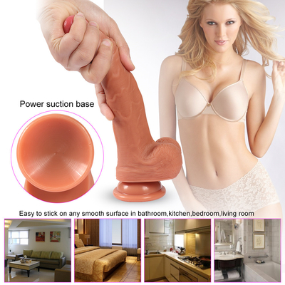 เพศสัมพันธ์ของผู้หญิงที่มีคุณภาพสูง Dildo ของเล่นที่จริงสําหรับผู้หญิง