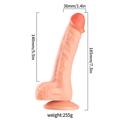 ขายร้อน วัสดุ PVC Dildo ของเล่นเพศสําหรับผู้ชายและผู้หญิง ของเล่นเพศผู้ใหญ่