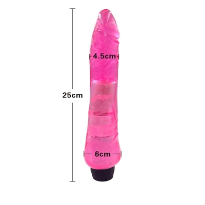 G Spot คลิทอรัล สติมูเลอร์ ซิลิโคนเจลลี่ Vibrator Dildo สําหรับผู้หญิง