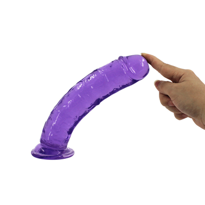 ยืนยันจริงเจลลี่ Dildo สําหรับผู้เริ่มต้น 7 นิ้ว คริสตัล G-Spot Dildos กระเพาะเพศยืดหยุ่น