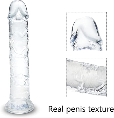 ยืนยันจริงเจลลี่ Dildo สําหรับผู้เริ่มต้น 7 นิ้ว คริสตัล G-Spot Dildos กระเพาะเพศยืดหยุ่น