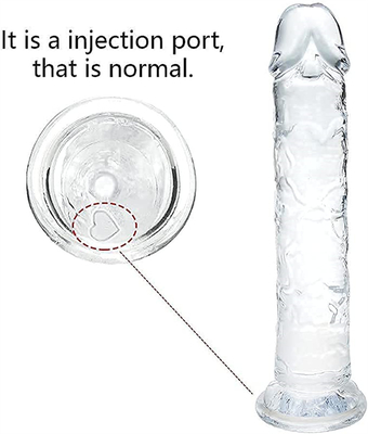 ยืนยันจริงเจลลี่ Dildo สําหรับผู้เริ่มต้น 7 นิ้ว คริสตัล G-Spot Dildos กระเพาะเพศยืดหยุ่น