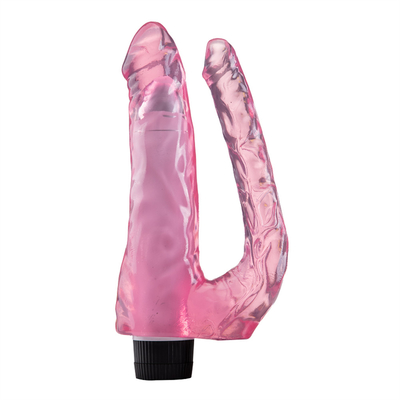 สินค้าใหม่ ของเล่นเพศหญิง สั่นสะเทือนดีลโดคู่ TPE Vibrator ในโปรโมชั่น