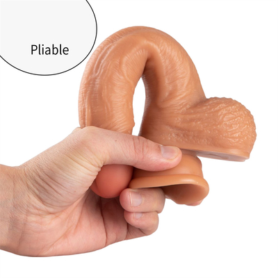 ผิวหนังรู้สึกจริง Dildo วัสดุอ่อนนุ่มเพศสัมพันธ์ขนาดใหญ่ใหญ่ กับถ้วยดูด ของเล่นเพศสําหรับผู้หญิง เพศสัมพันธ์หญิง
