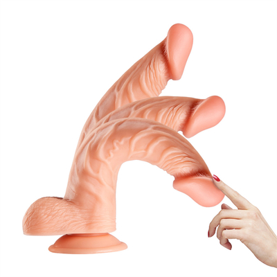 เซลลี่อ่อนเพศประดิษฐ์เพศชายขนาดต่าง ๆ ของเล่น Dick สําหรับผู้ใหญ่ สีสันสีสันเพศชายยางคริสตัล ใหญ่จริง Dildo สําหรับ Wom