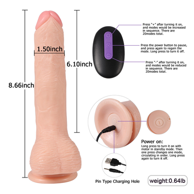 ซิลิโคนอ่อนนุ่มเพศสัมพันธ์ Dildo วัจิน่านวด เพศสัมพันธ์ แข็งแรง ถ้วยดูด สายบน Dildo Vibrator ของเล่นเพศสัมพันธ์สําหรับผู้หญิง