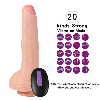 ซิลิโคนอ่อนนุ่มเพศสัมพันธ์ Dildo วัจิน่านวด เพศสัมพันธ์ แข็งแรง ถ้วยดูด สายบน Dildo Vibrator ของเล่นเพศสัมพันธ์สําหรับผู้หญิง