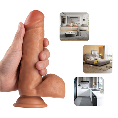 ซัพพลายเออร์จีน ออนไลน์ร้านค้า 7.88X1.58 นิ้ว ของเล่นเพศ Super Huge Penis Soft Realistic Silicone PVC Dildo สําหรับผู้หญิง