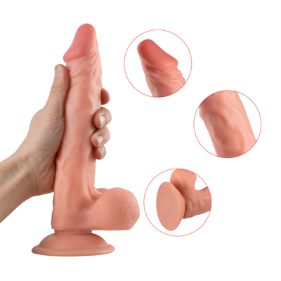 9.25 นิ้ว ใหญ่ Dick Drop Shipping พลาสติกอ่อนแอ PVC สินค้าฟรีตัวอย่าง ใหญ่ ดิลโดดํา เพศและ Vibrators สําหรับผู้หญิง