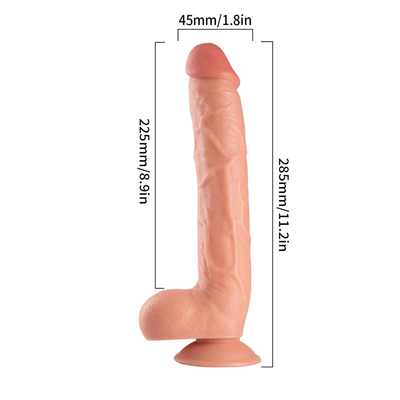 11 นิ้วยักษ์ใหญ่ดีลโดสุดยอดใหญ่จริงดีลโด PVC สินค้าเพศสัมพันธ์