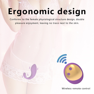 10 ความเร็ว USB ชาร์จรีโมทคอนโทรล ดีลโดสวมใส่เพศสัมพันธ์ กางเกงใน Vibrator สําหรับผู้หญิง