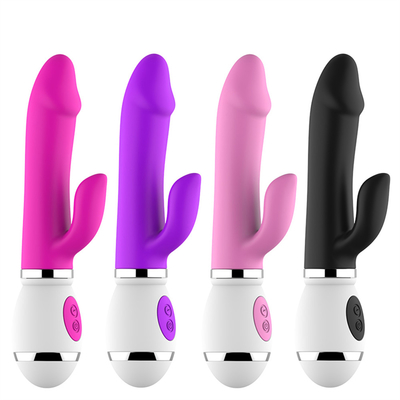 ขายปลีก USB รีชาร์จ 12 ความเร็ว นวด ดิลโด้สําหรับผู้หญิง Orgasm เพศสัมพันธ์ Double Vibrator