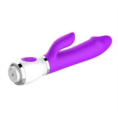 ขายปลีก USB รีชาร์จ 12 ความเร็ว นวด ดิลโด้สําหรับผู้หญิง Orgasm เพศสัมพันธ์ Double Vibrator