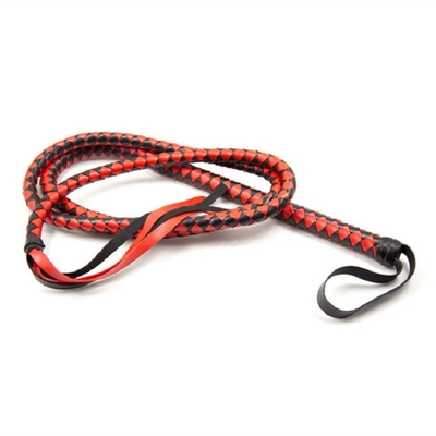 ผิวหนังไมโครไฟเบอร์พรีเมียม วีบวัว วีบวัวสีแดง 1.9m ม้า Flogger Flogger Luxury BDSM Toy Whip